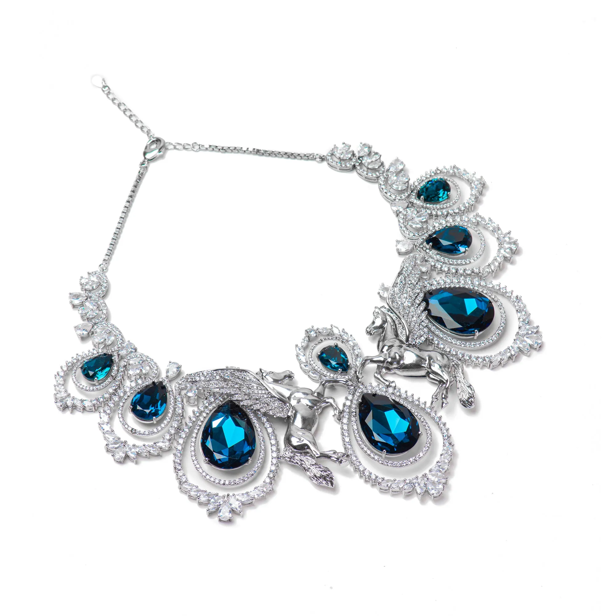 Ocean - Eyed 92.5 Silver Necklace