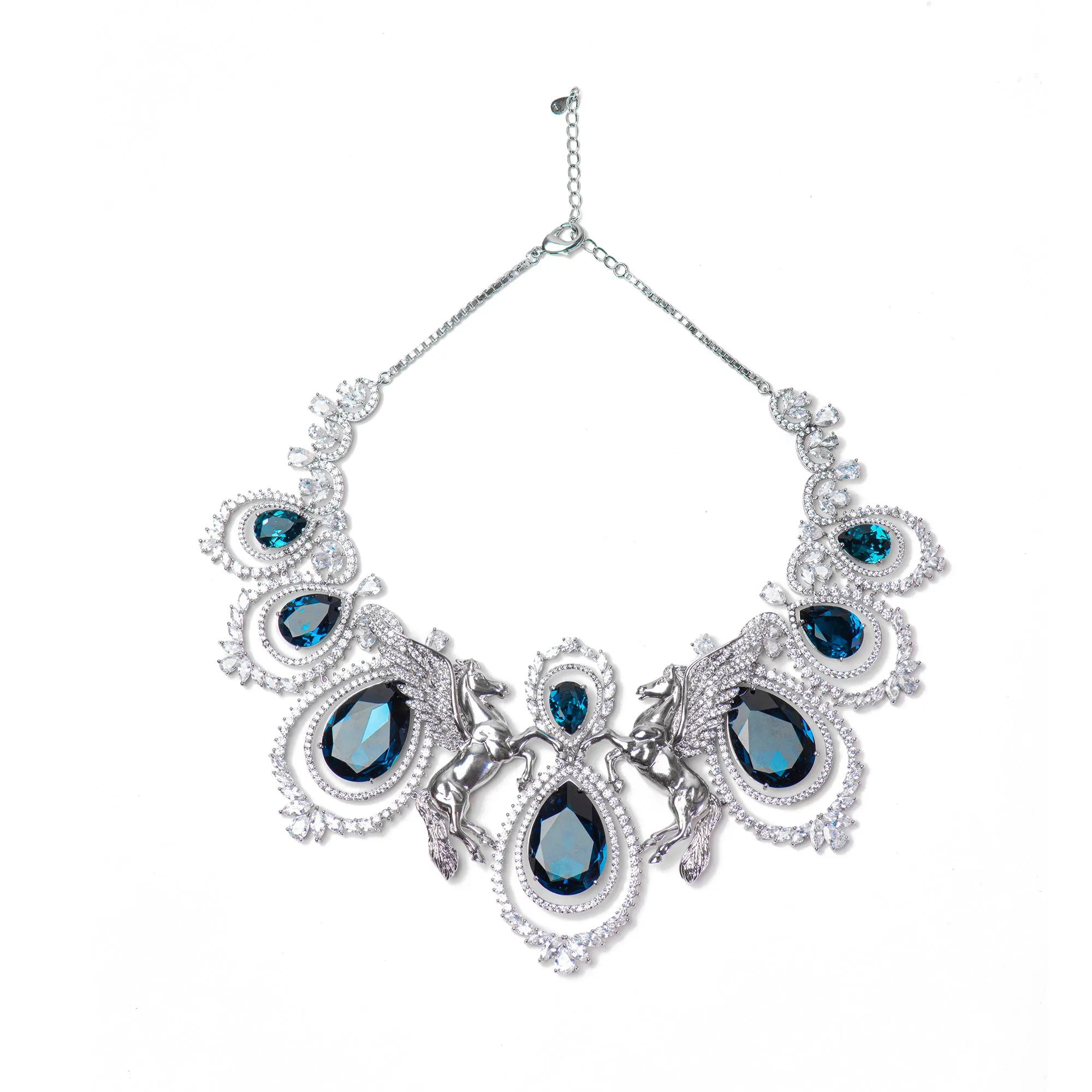 Ocean - Eyed 92.5 Silver Necklace