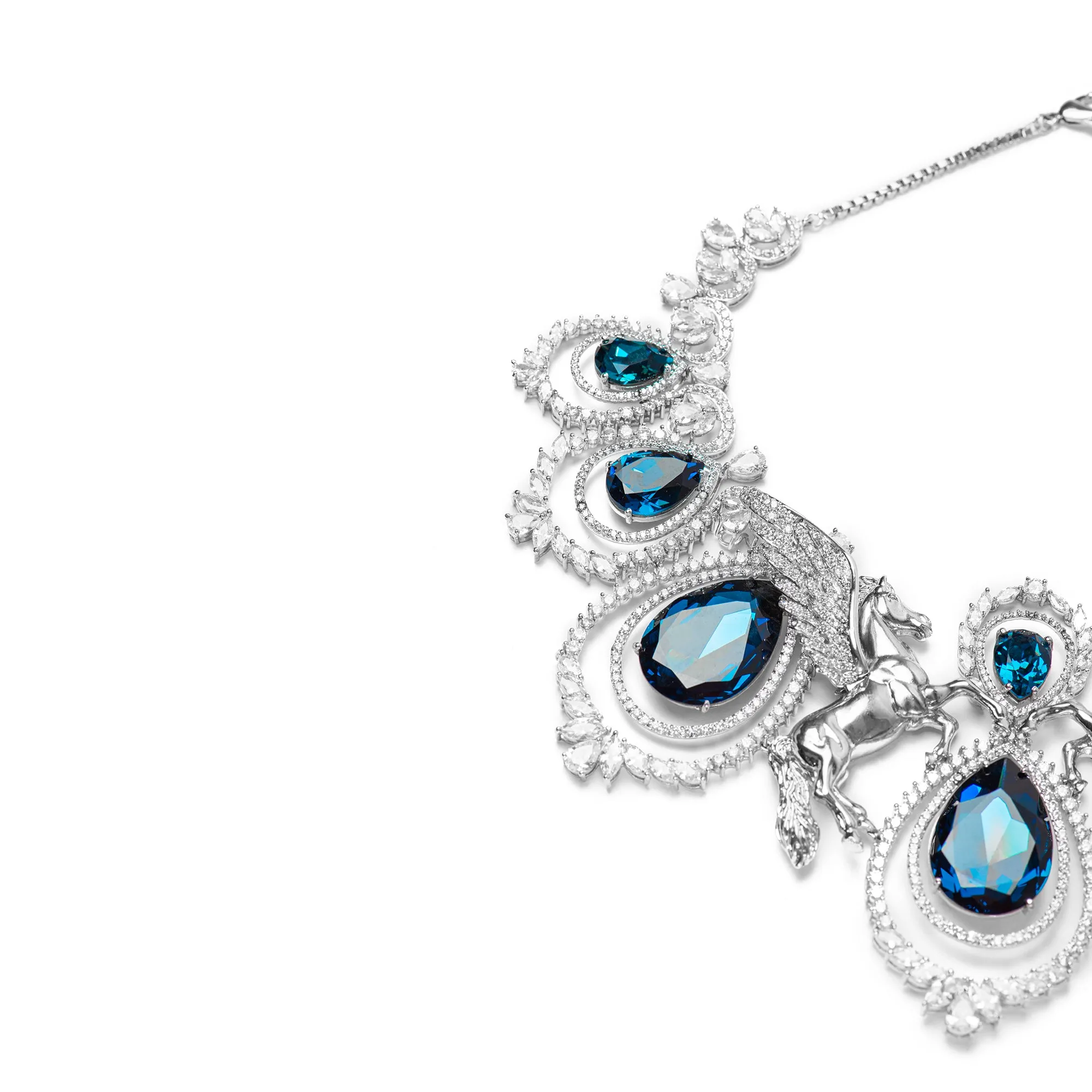 Ocean - Eyed 92.5 Silver Necklace