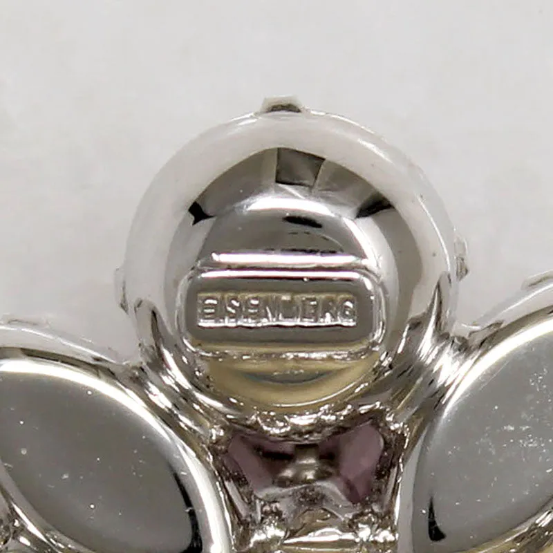 Orchid-Colored Crystal Eisenberg Brooch