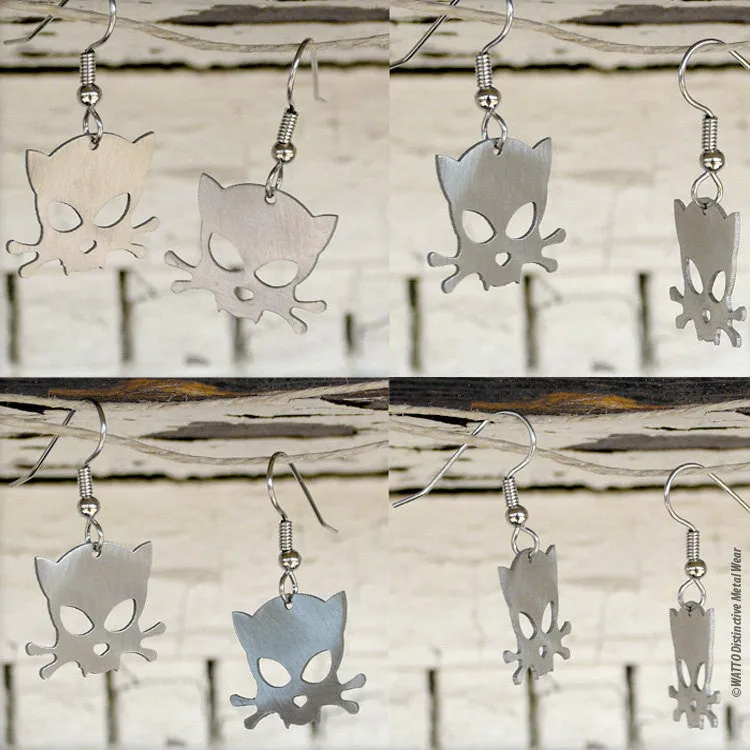 Outlaw Kitty stainless steel earrings