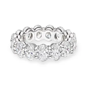 Oval Cut Diamond Eternity Band, 7.5 CT