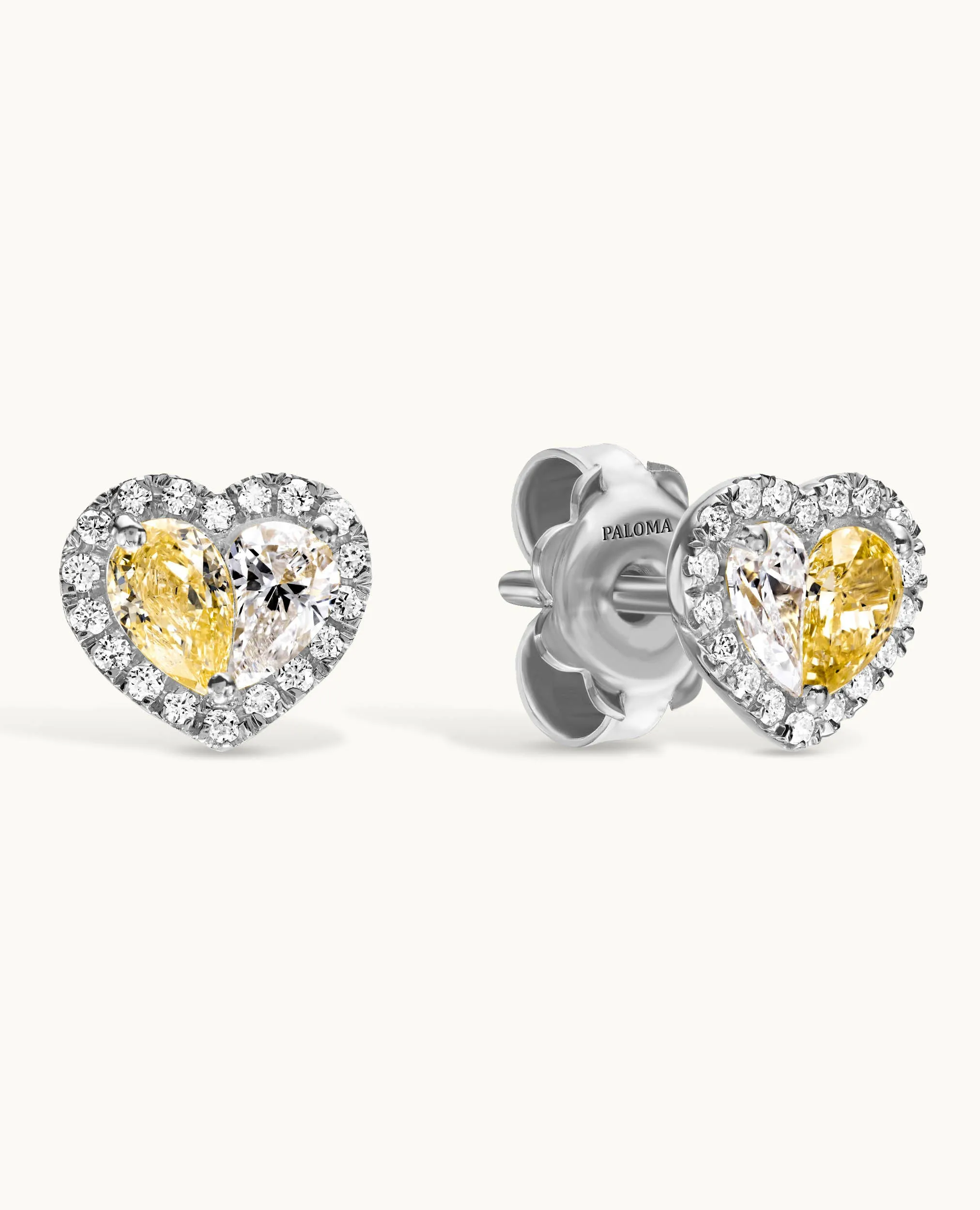 Paloma Heart 2-in-1 Stud Earrings