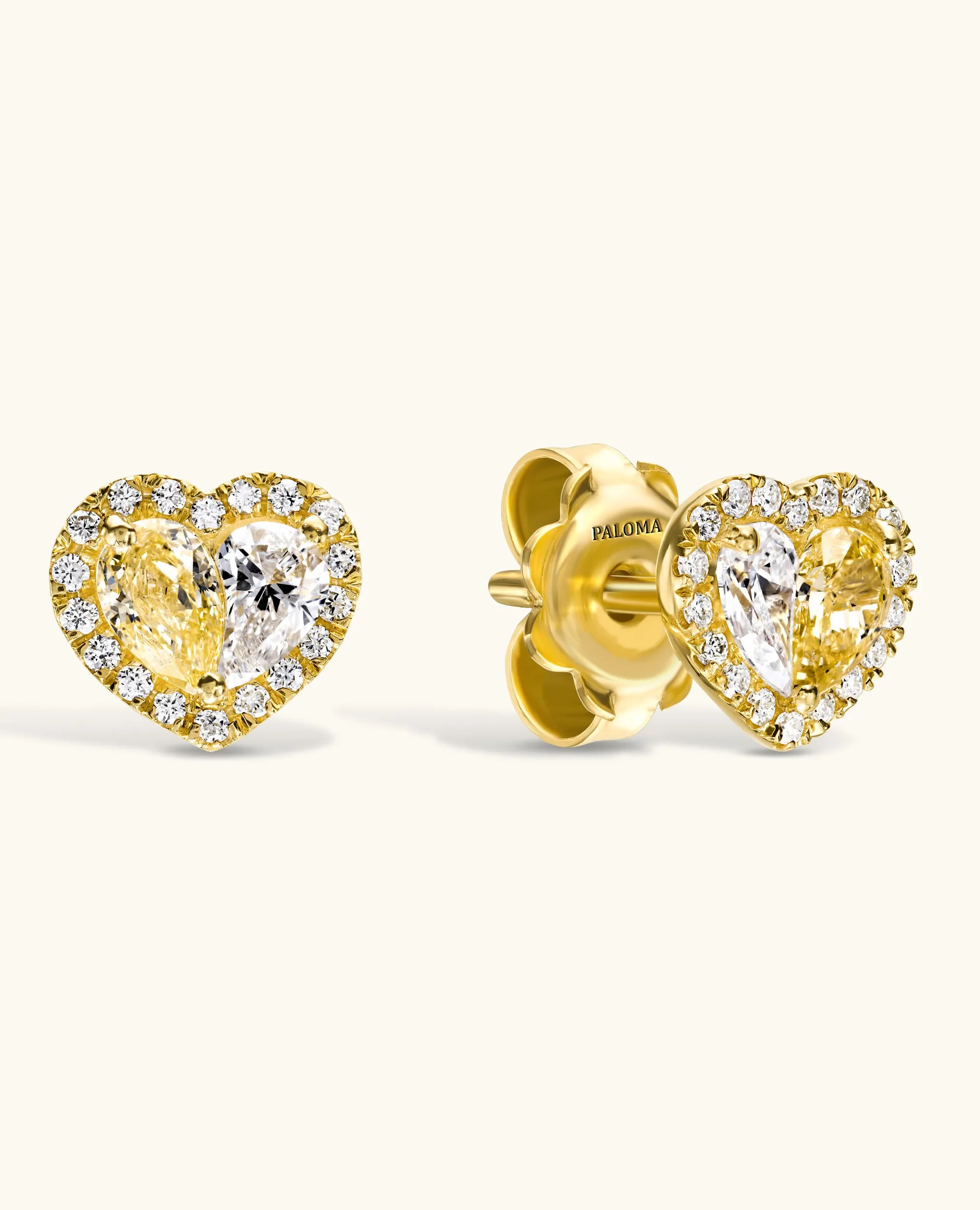 Paloma Heart 2-in-1 Stud Earrings