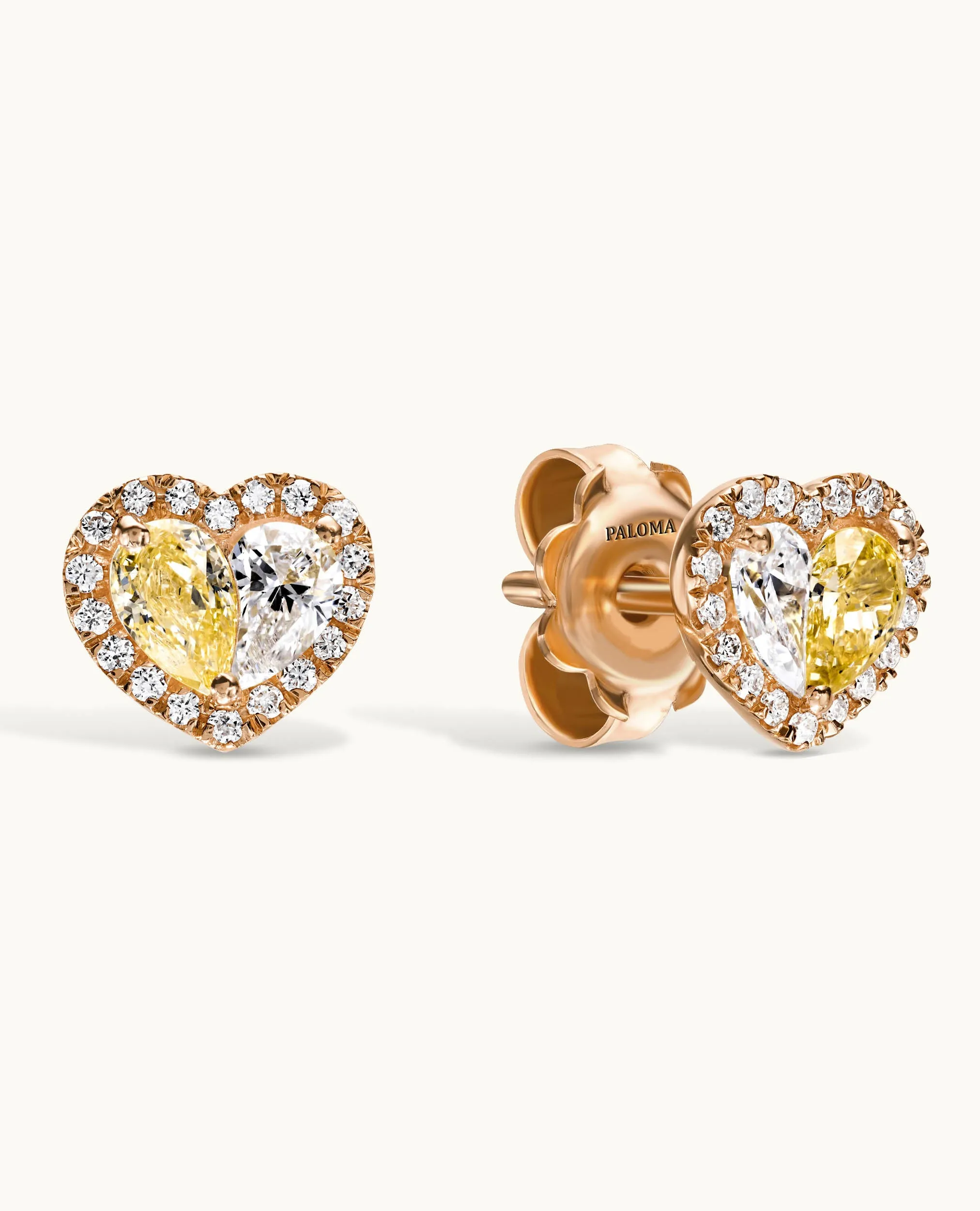 Paloma Heart 2-in-1 Stud Earrings