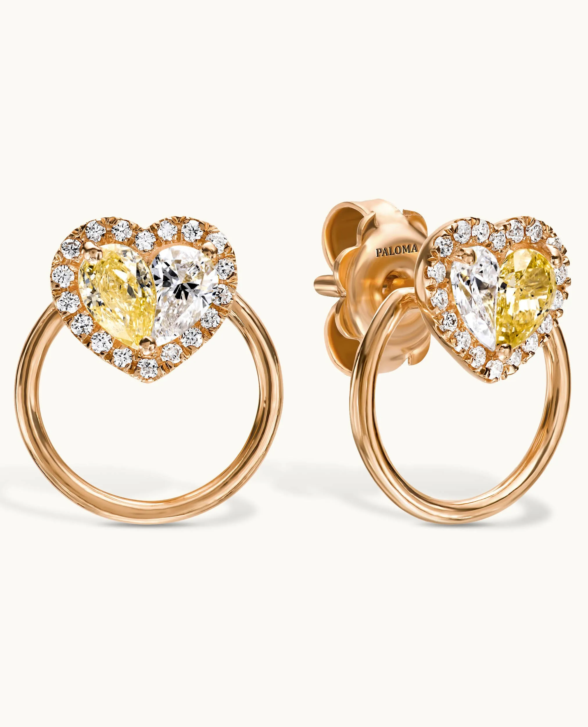 Paloma Heart 2-in-1 Stud Earrings