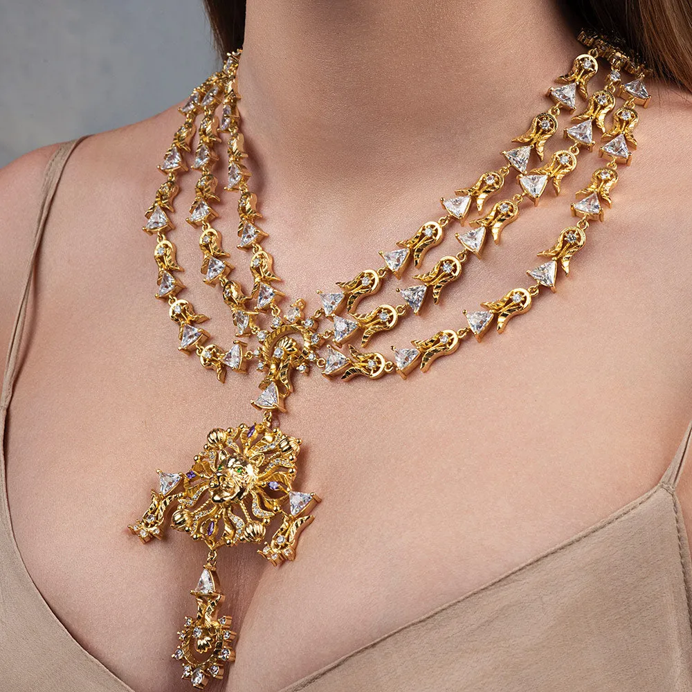 Panthera Imperialis Layered Necklace