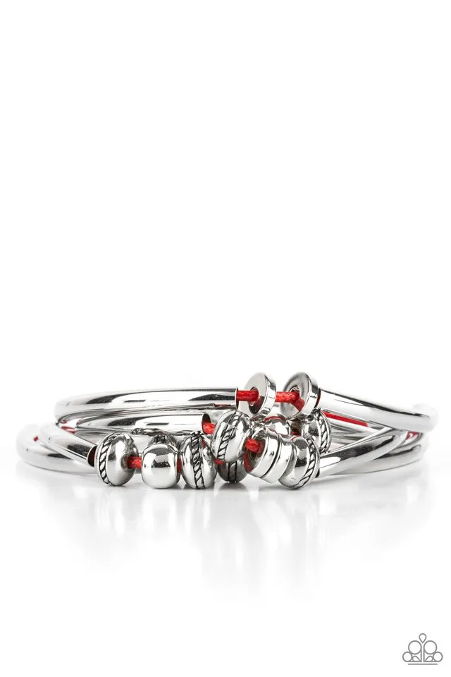 Paparazzi Bracelet ~ We Aim To Please - Red
