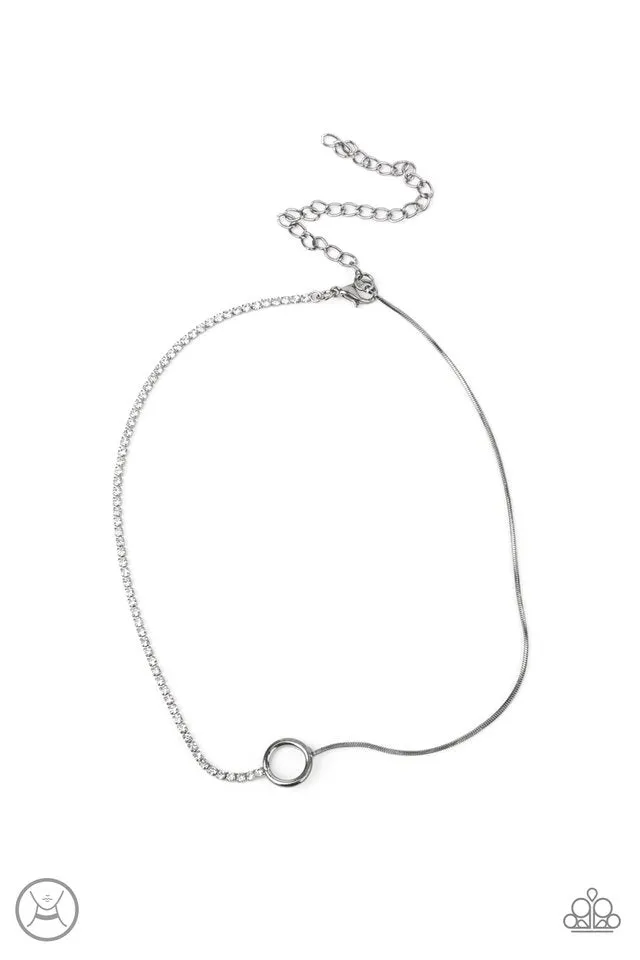 Paparazzi Necklace ~ Gotta Split - Black