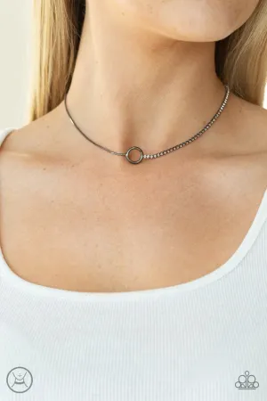 Paparazzi Necklace ~ Gotta Split - Black