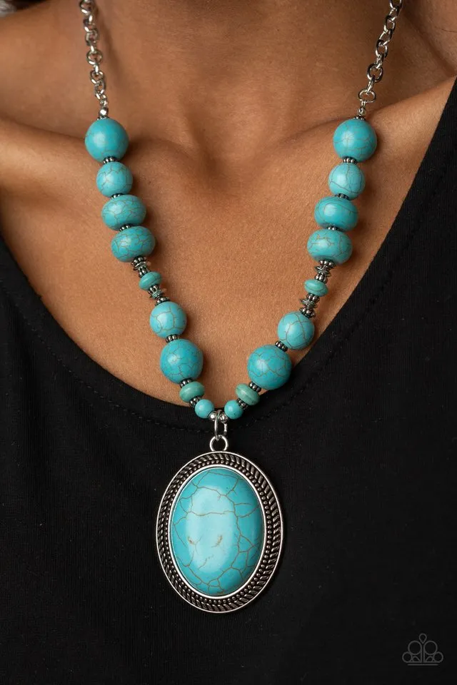 Paparazzi Necklace ~ Home Sweet HOMESTEAD - Blue