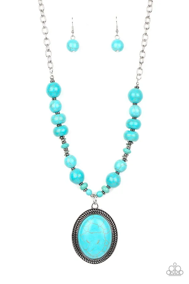 Paparazzi Necklace ~ Home Sweet HOMESTEAD - Blue