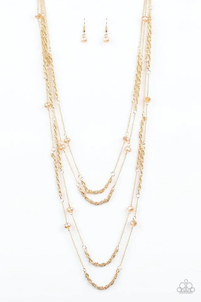 Paparazzi Necklace ~ Open For Opulence - Gold