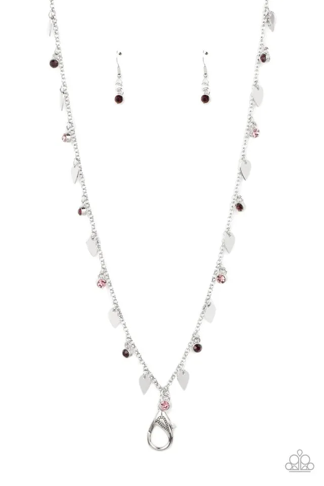 Paparazzi Necklace ~ Sharp-Edged Shimmer - Purple