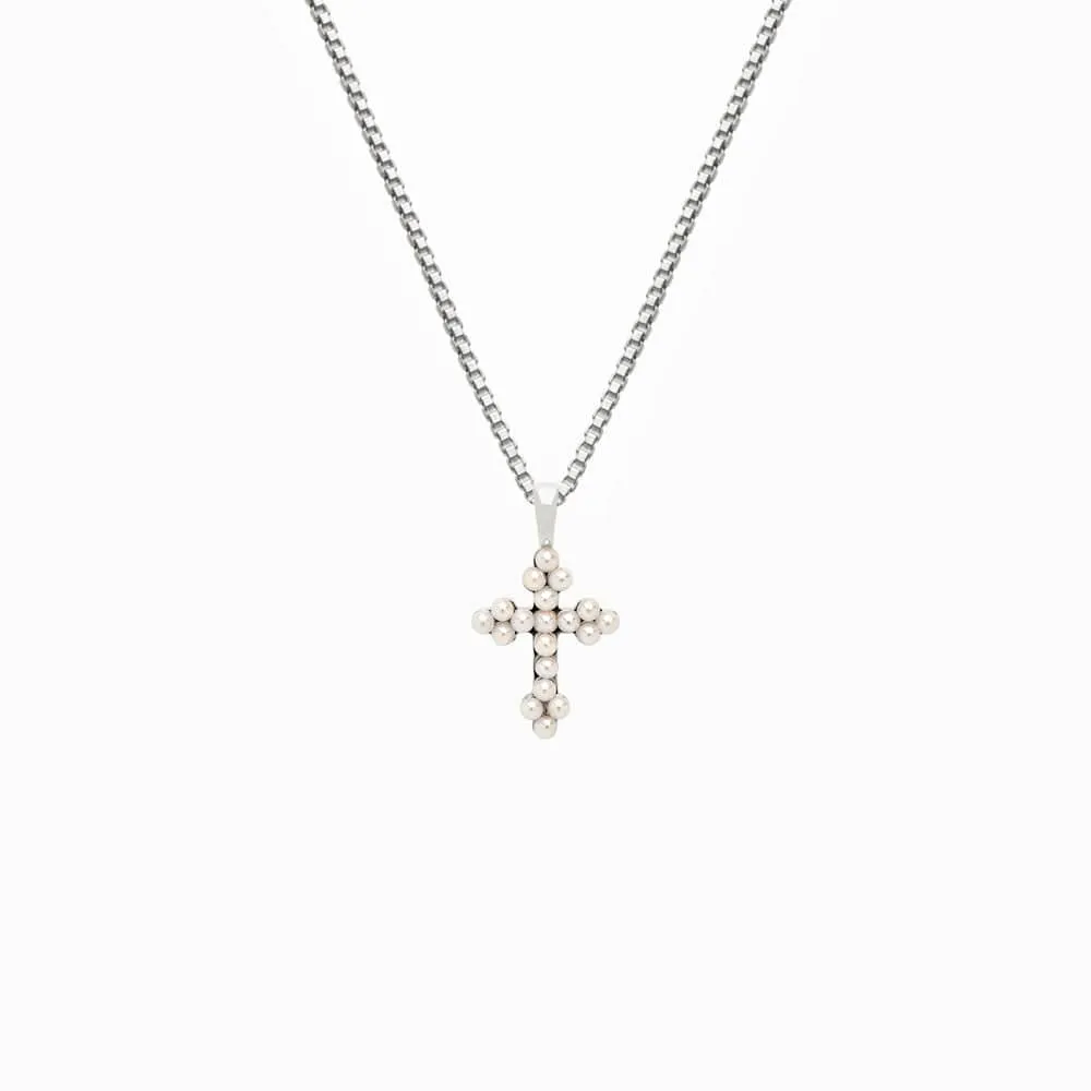 Pearl Cross Necklace