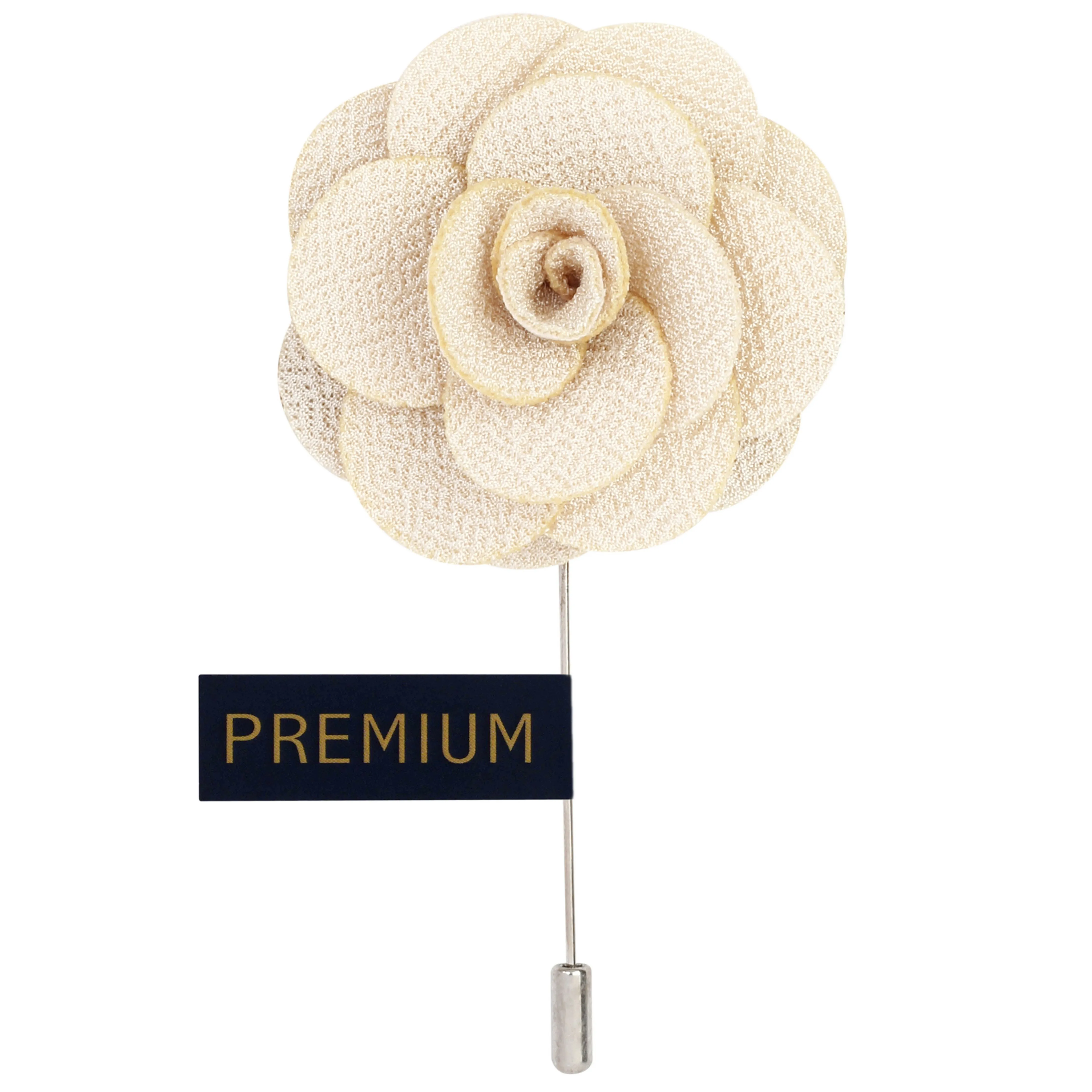 Peluche Brawny Delicacy Beige Brooch Lapel Pin