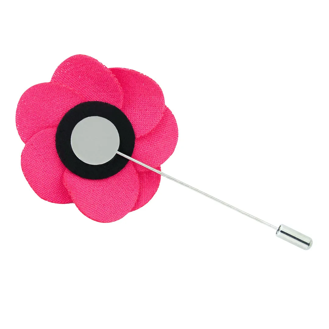Peluche Brawny Delicacy Dark Pink Brooch Lapel Pin