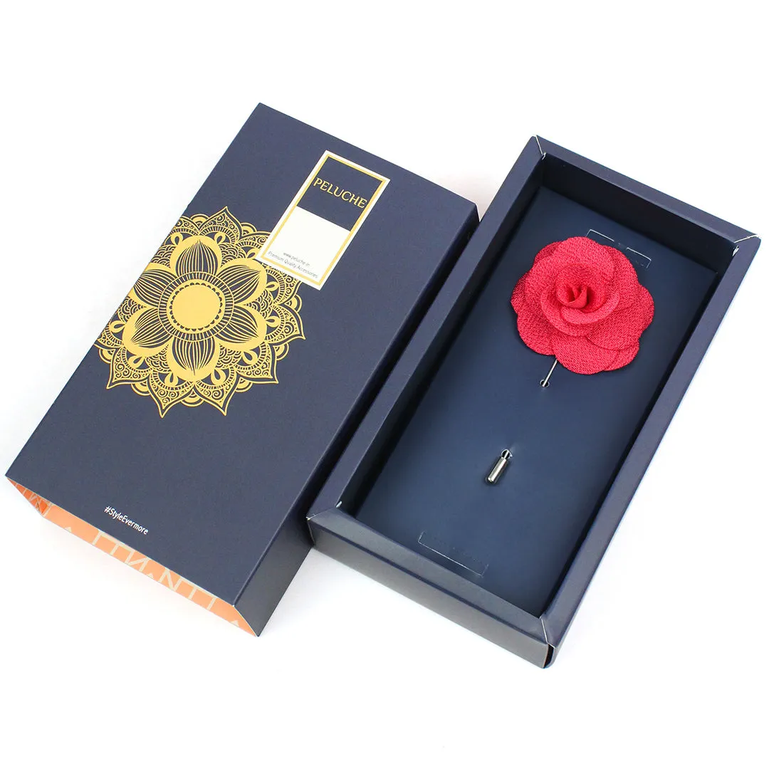 Peluche Brawny Delicacy Dark Pink Brooch Lapel Pin