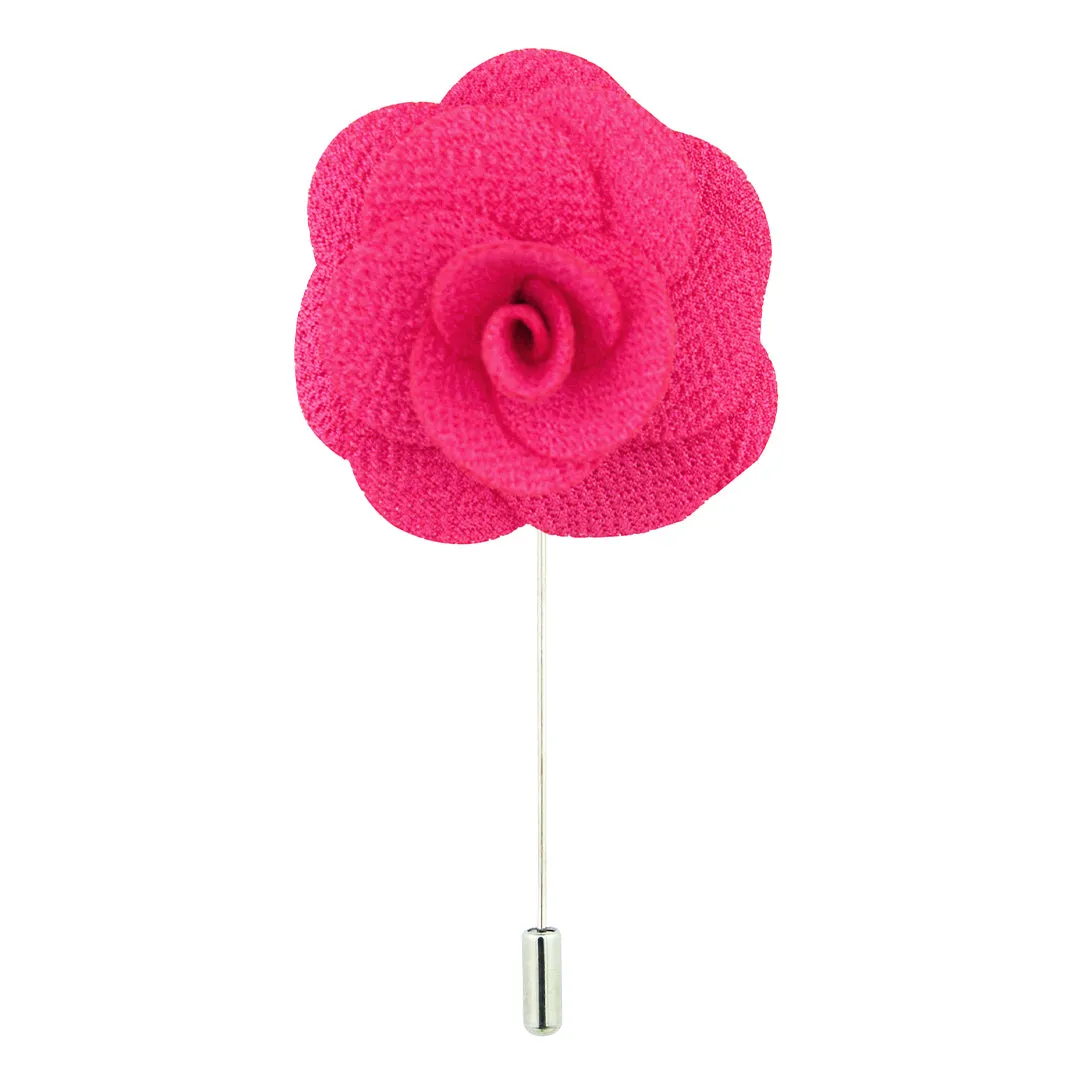 Peluche Brawny Delicacy Dark Pink Brooch Lapel Pin