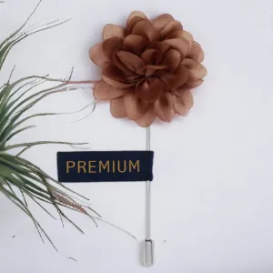 Peluche Elron Petals Light Brown Brooch Lapel Pin