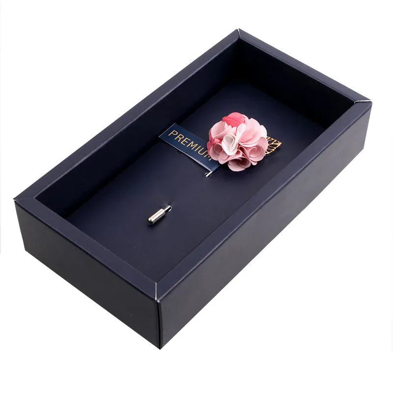 Peluche Exotic Delight White and Pink Brooch