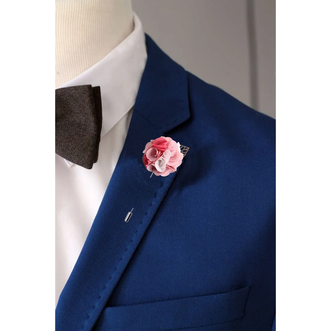 Peluche Exotic Delight White and Pink Brooch