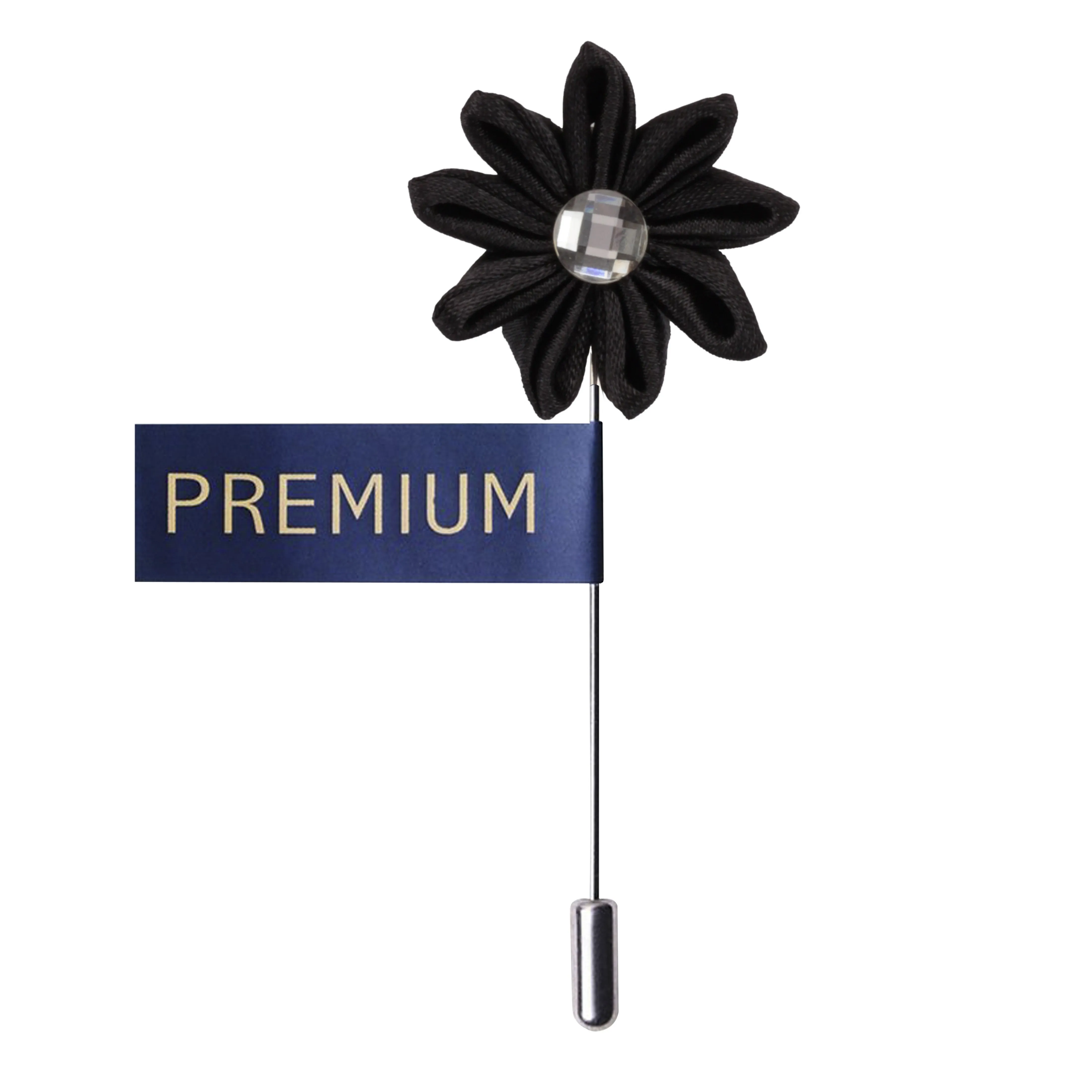 Peluche Glowing Petals Black Brooch Lapel Pin