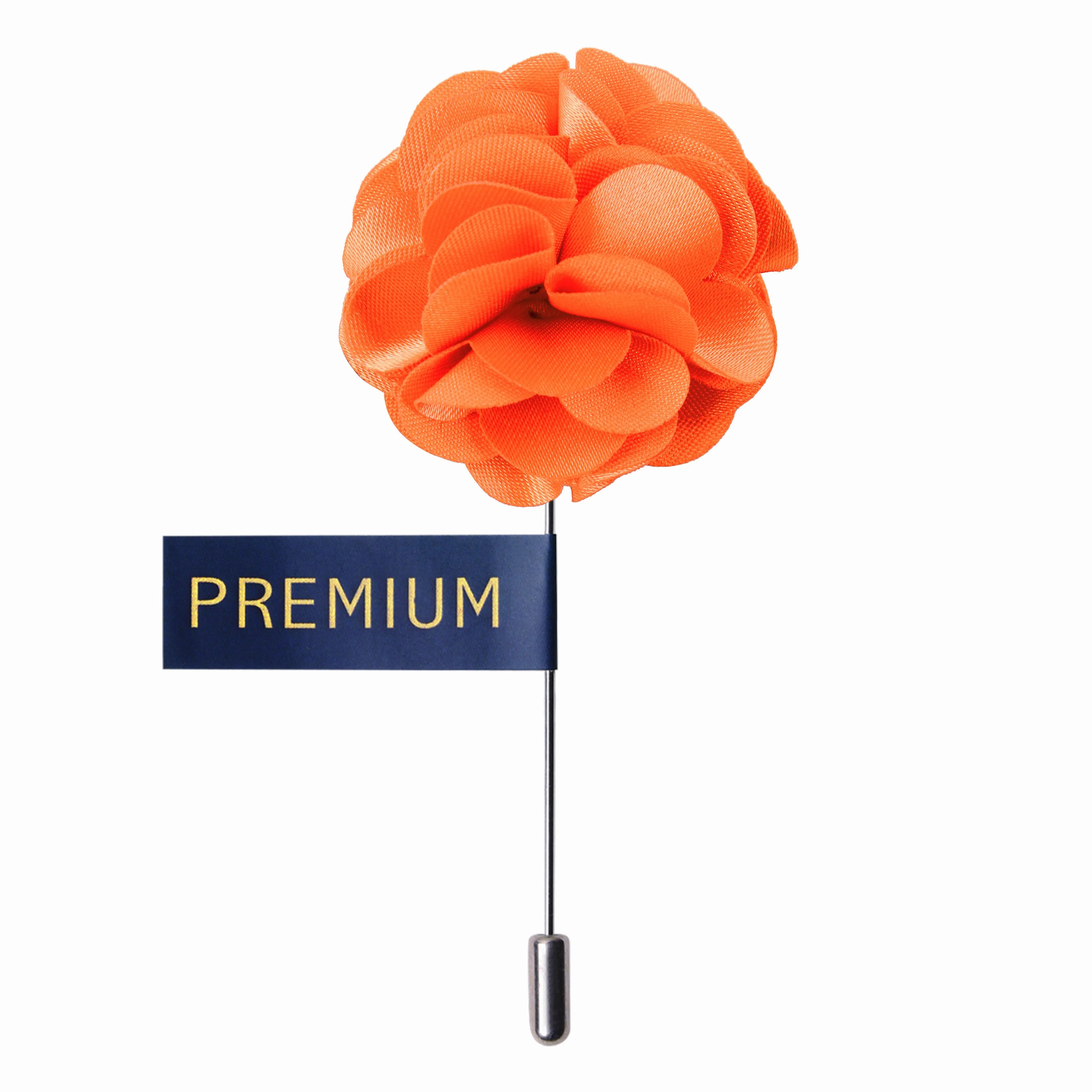 Peluche Ornamental Treat Orange Brooch for Men