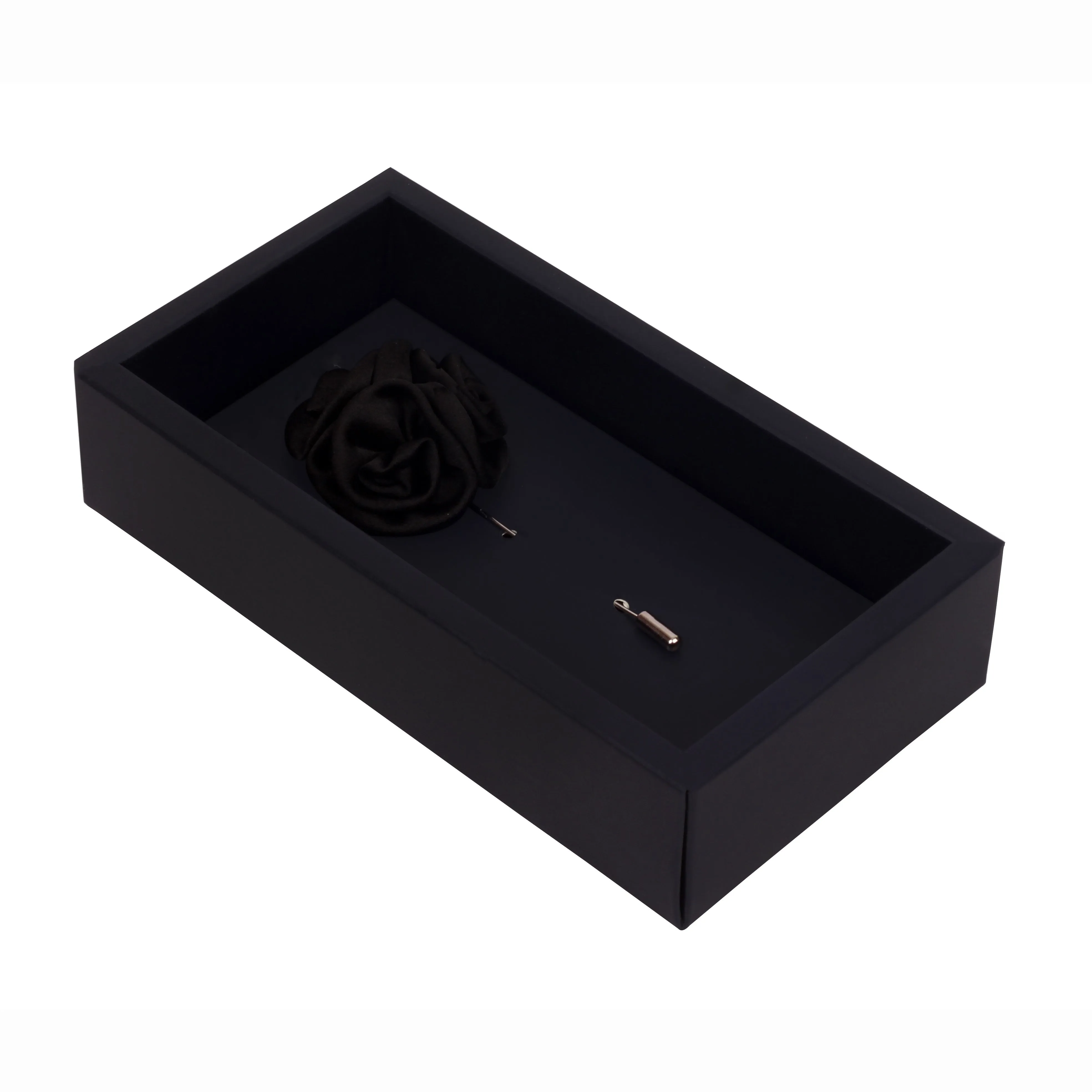 Peluche Ranunculus Flower Black Brooch Lapel Pin
