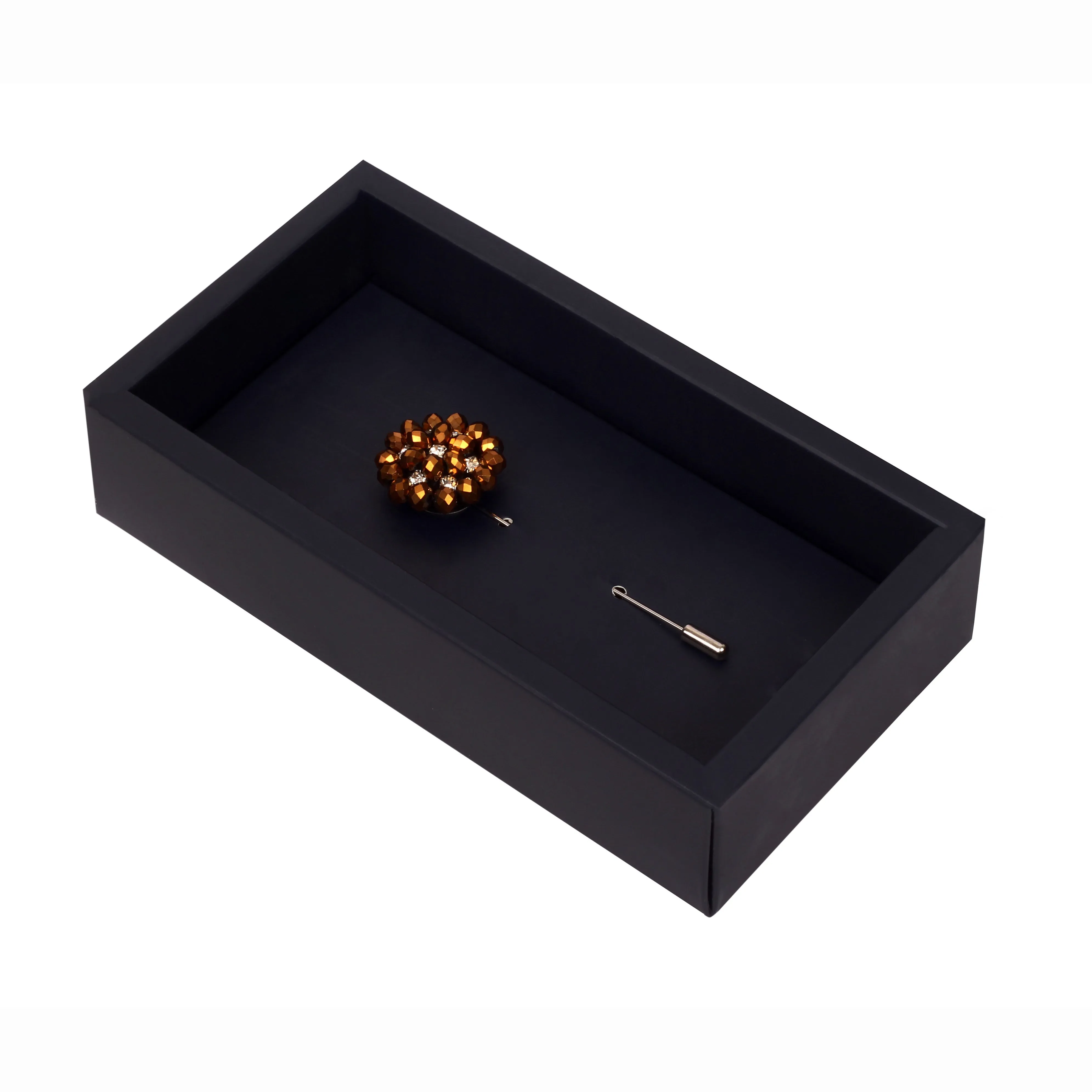 Peluche Stone Flower Copper Brooch Lapel Pin