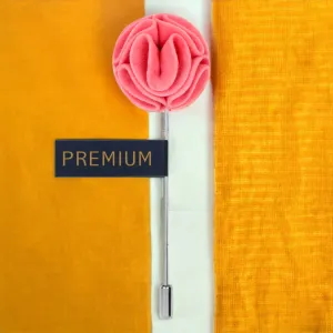 Peluche The Dahlia Flower Pink Brooch Lapel Pin