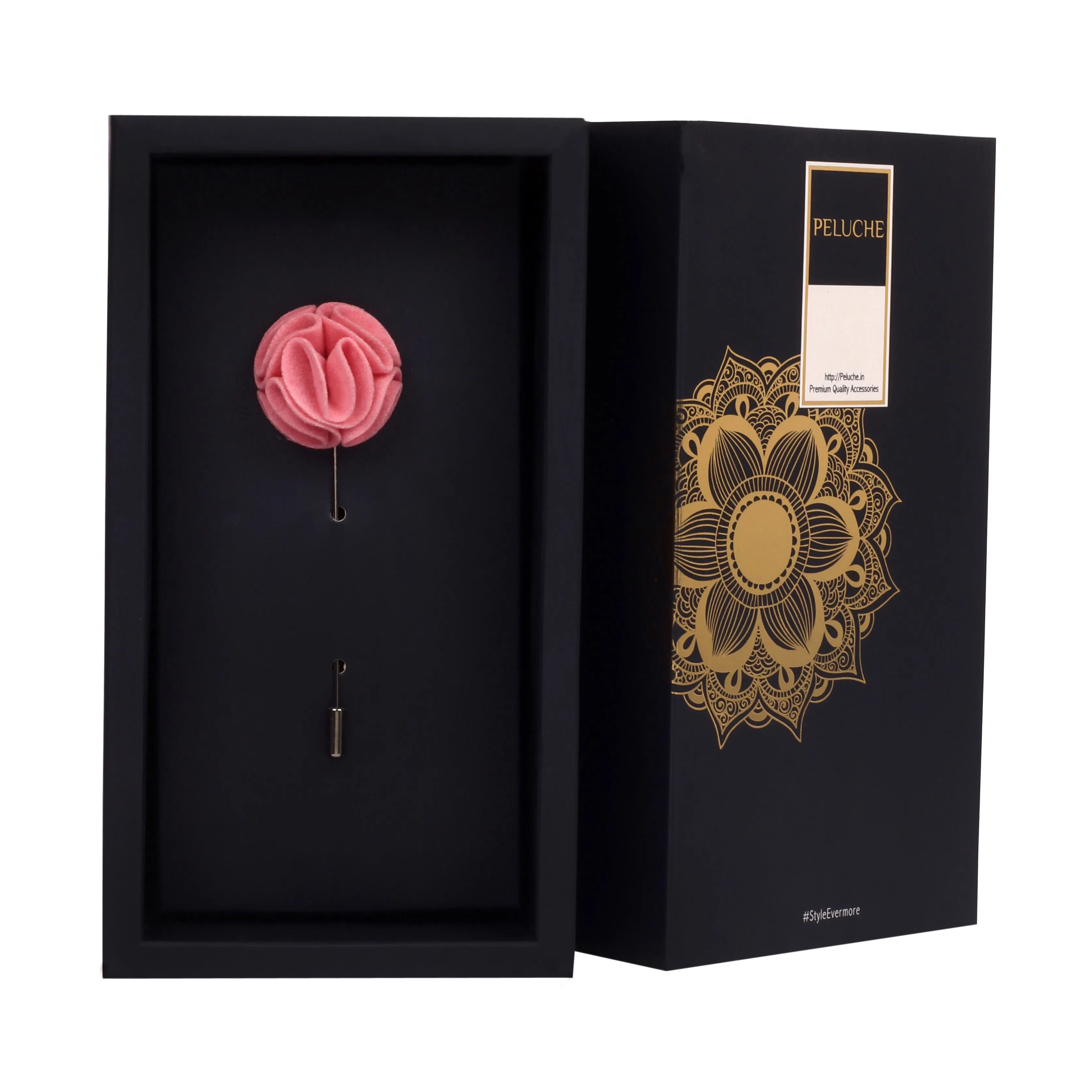 Peluche The Dahlia Flower Pink Brooch Lapel Pin
