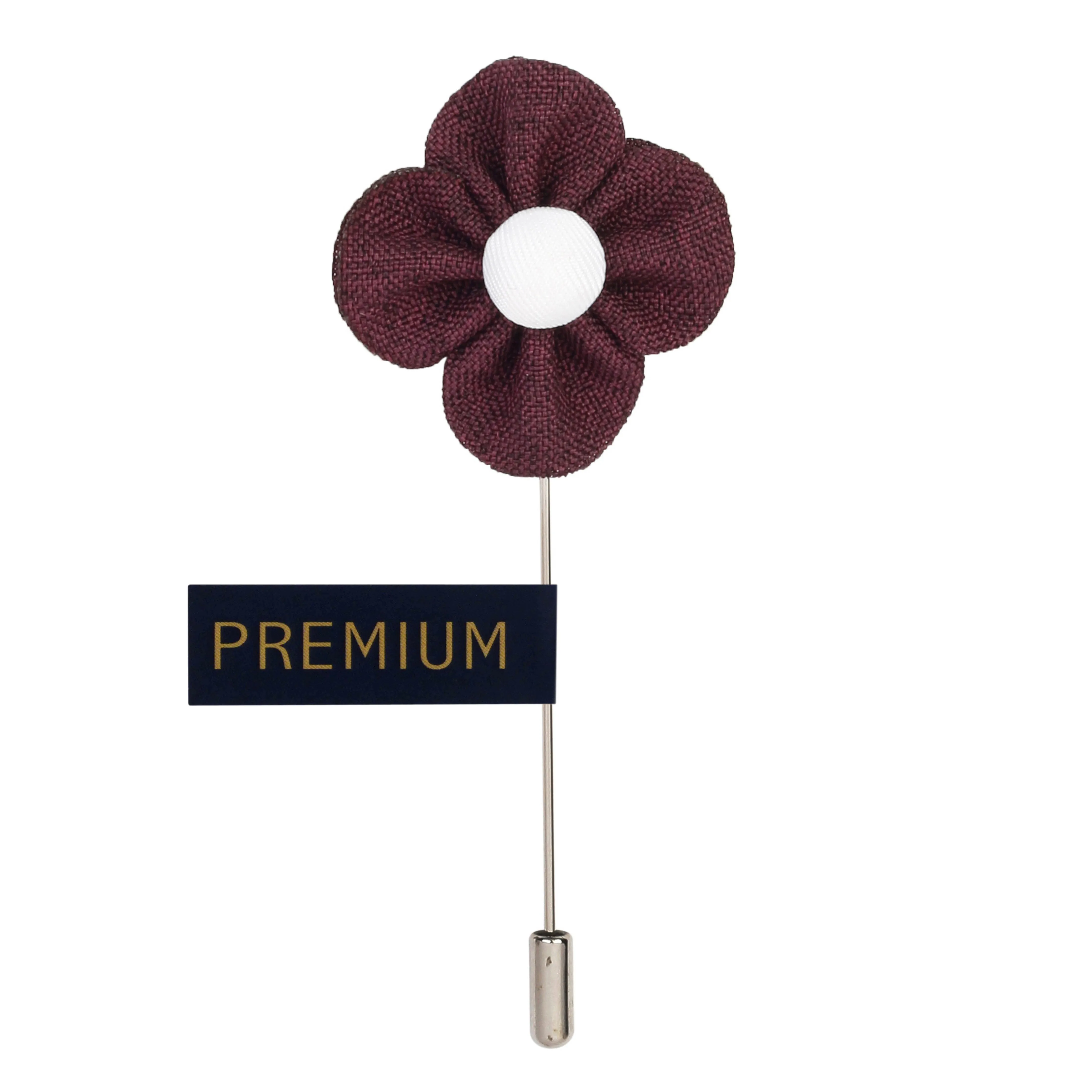 Peluche The Four Petal Flower Purple Brooch Lapel Pin