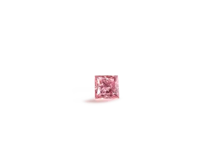 Pink Princess Cut Lab-Grown Diamond