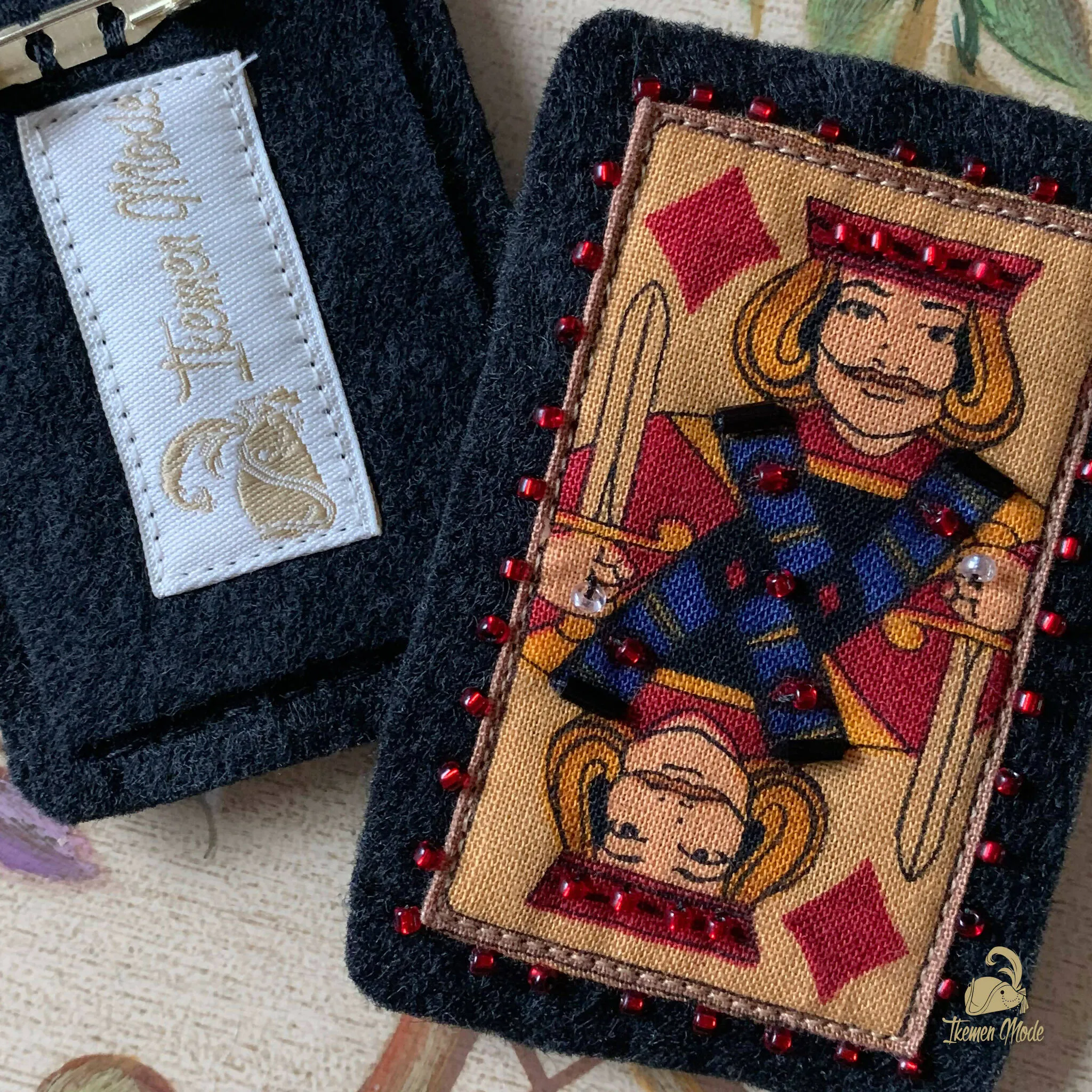 Playing Card Brooch