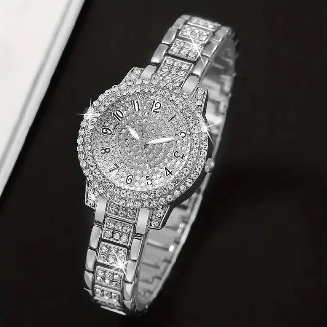 Quartz Women's Watch with 5pcs Bracelets
