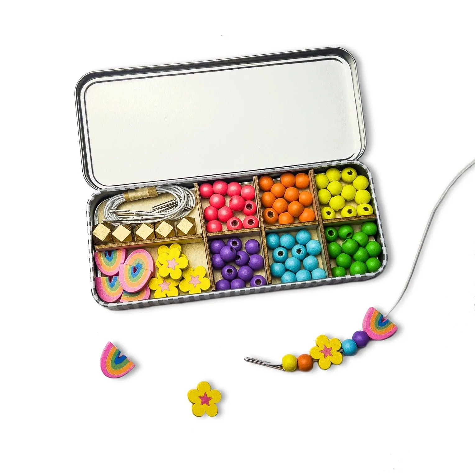 Rainbow Bracelet Bead Kit (In Tin)