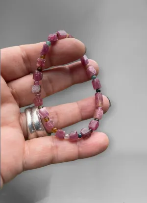Rainbow Tourmaline Bracelets
