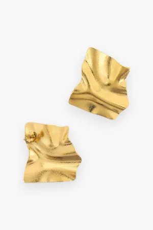 Riley Gold-Plated Wavy Earrings