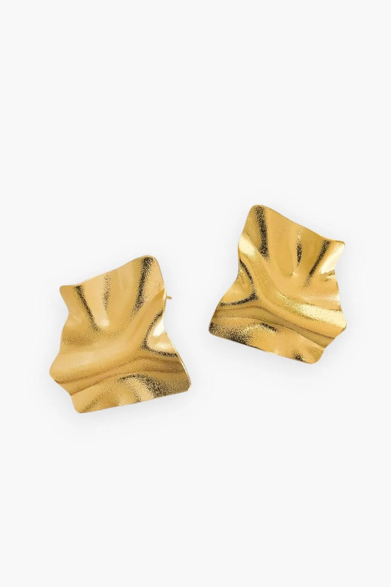 Riley Gold-Plated Wavy Earrings