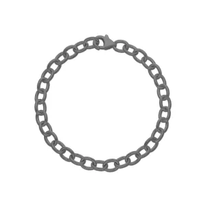 Rolo Open Link Ruthenium Bracelet