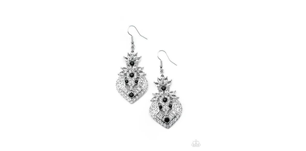 Royal Hustle - Black Earrings Paparazzi