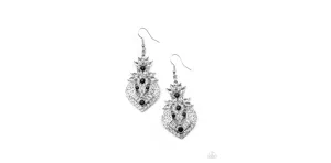 Royal Hustle - Black Earrings Paparazzi