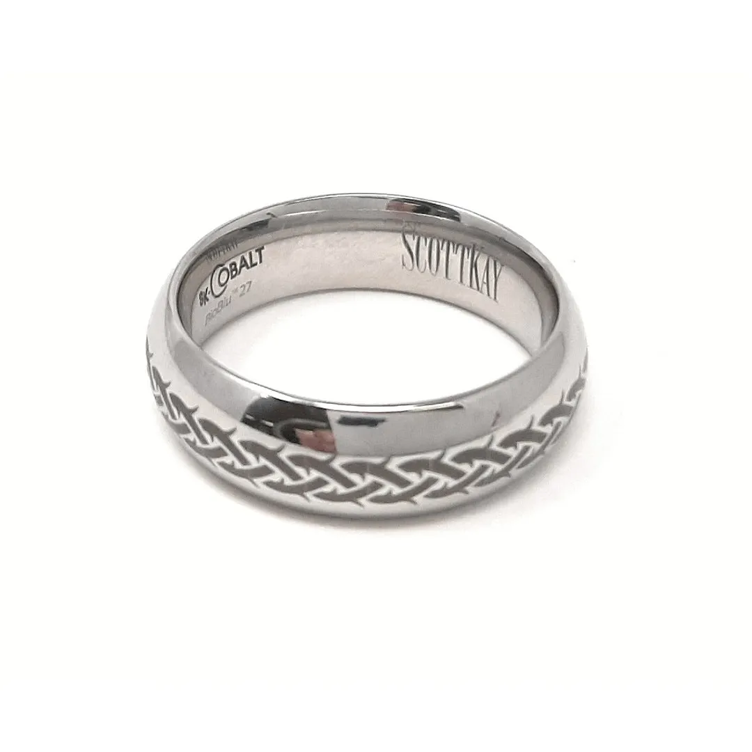 Scott Kay "Native" Cobalt Mens Wedding Band sz 9 1/4