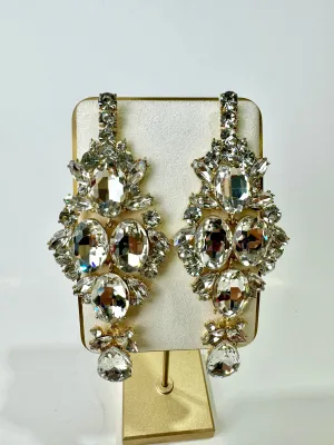 Serena - Crystal Cascade Earrings