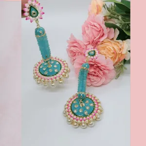 SHYNA- LIGHT BLUE DROP JHUMKA