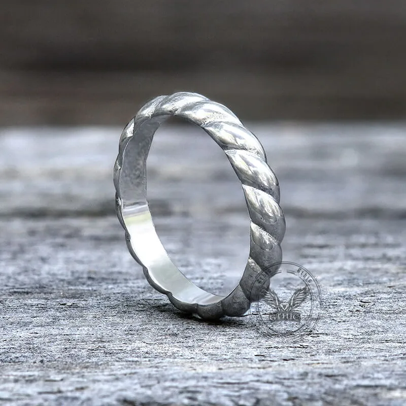 Simple Twist Stainless Steel Ring