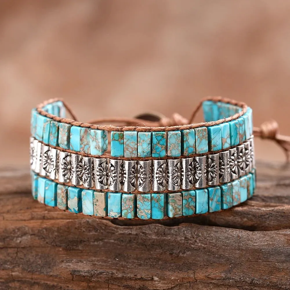 Single Wrap Stone Bracelet Crystal Bead Bracelets