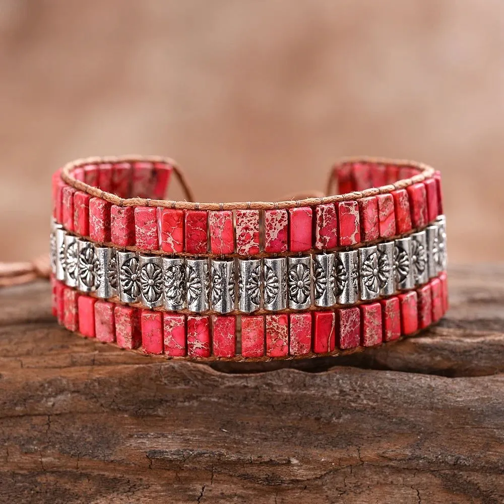 Single Wrap Stone Bracelet Crystal Bead Bracelets