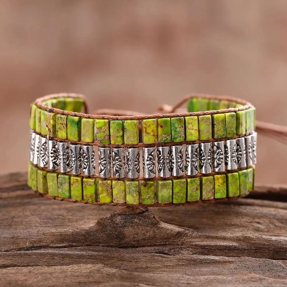 Single Wrap Stone Bracelet Crystal Bead Bracelets
